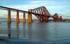 The world famous rail bridge over the River Forth at Queensferry, Scotland